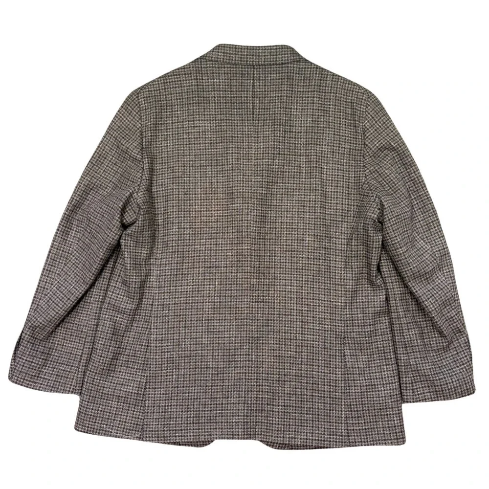 Jos A Bank 1905 48R Brown Check Relaxed Soft Shoulder Blazer Jacket Sport Coat